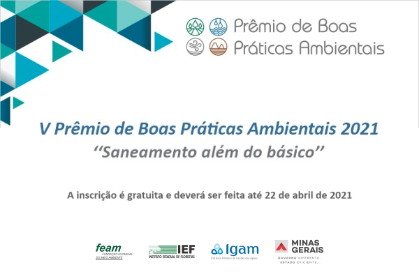 Sisema abre inscrições para 5ª edição do Prêmio de Boas Práticas Ambientais