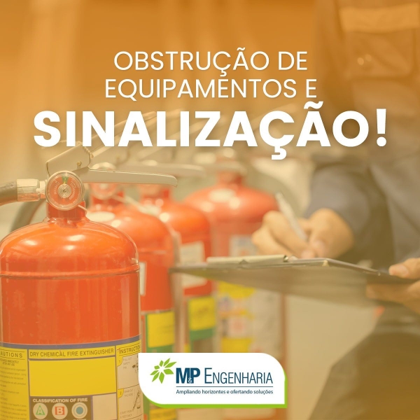 Obstrução de equipamentos e sinalização