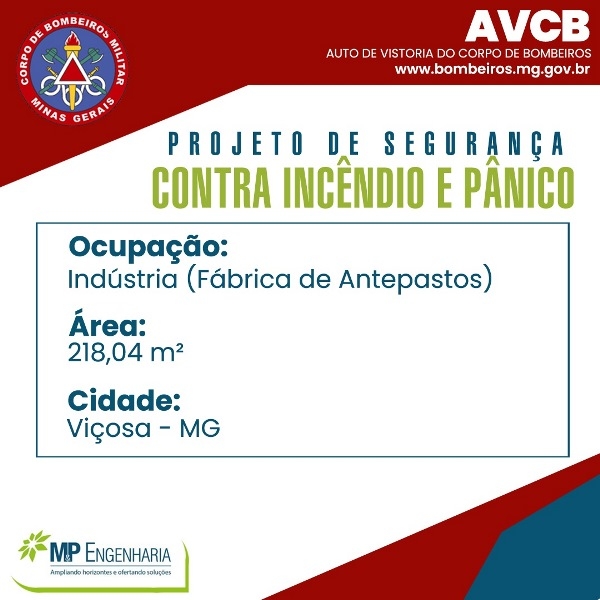 Projeto de incêndio concluído